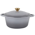 thumbnail image 1 of 3.5 Litre Kitchen Star Cast Iron Dutch Oven 24cm, Grey, 1 of 6