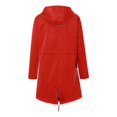 thumbnail image 2 of Veste à Capuche Douce pour Femme Imperméable Manteau de Pluie Extérieur avec Capuche Rouge S, 2 of 4