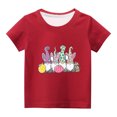 thumbnail image 2 of TIMIFIS Cadeaux de Pâques pour Garçon Fille Imprimé Gnomes Mignons Col Rond Manches Courtes T-Shirt Joyeuses Pâques pour Enfants, 2 of 4