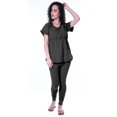 thumbnail image 2 of Moomaya Ensemble de Nuit pour Femmes Pyjama en Coton Tenue de Sommeil 2 Pcs Chemises de Nuit, 2 of 7