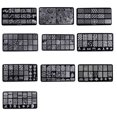 thumbnail image 1 of Dalazy Rectangle Nail Stamping Plates Template Nail stamp plate Beautiful Design Manicure Nail Art Stamp Image Plate Set, 1 of 1