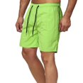thumbnail image 2 of Knee Length Summer Shorts Solid Color Quick Drying Wide Leg Drawstring Men Fitness Shorts Streetwear, 2 of 13