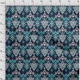 thumbnail image 3 of oneOone Cotton Poplin Fabric Damask Ikat Printed Fabric 1 Yard 56 Inch Wide, 3 of 4