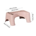 thumbnail image 3 of EGNMCR Bathroom Accessories,Bathroom Decor Toilet Stool Squatting Poop Stool Bathroom Potty Step Stool Toilet Assistance Steps Step Stool Fits All Toilets Detachable Stackable Chamber Pot Bench, 3 of 7
