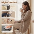 thumbnail image 4 of HOMCOM Folding Stools Set of 2, Foldable Bar Stools with PU Seat, Black, 4 of 10