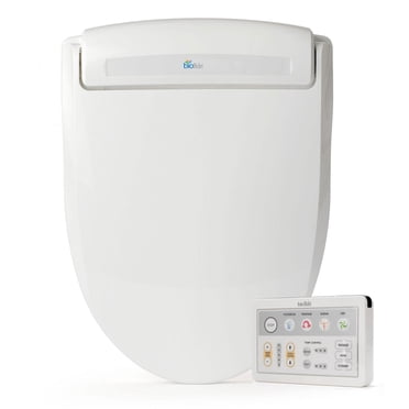 Siège de bidet Supreme Electric pour toilettes rondes en blanc