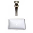 thumbnail image 1 of American Imaginations 20.75-in. W CUPC Rectangle Bathroom Undermount Sink Set In White - Brushed Nickel Hardware - Overflow Drain Incl. AI-31785, 1 of 7
