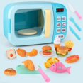 thumbnail image 3 of 31PCS Kids Microwave Playset Interactive Realistic Pretend Play Toy Kitchen Toy, 3 of 10