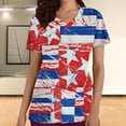 thumbnail image 1 of LSLJS T-Shirt Ample Décontracté pour Femme, Uni, Col Rond, Manches Courtes, Poches, Chandail à Enfiler, Hauts; Sarraus pour Femmes Grande Taille, 1 of 5