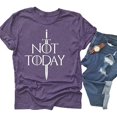 thumbnail image 1 of YourTops Game of Thrones T-Shirt Graphique Not Today (US S, 5-Purple), 1 of 2