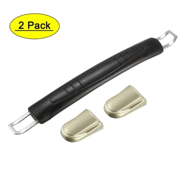 Unique Bargains Luggage Handle, 203mm Long Strap Grip Replacements for Suitcase Case Box Black 2Pcs