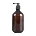 thumbnail image 3 of Usloyux 2Pcs 500ml Foaming Soap Dispenser Bottle, Refillable Plastic Pump Bottle for Hand Soap Body Lotion Shampoo, Bostons Round PET Container for Bathroom Kitchen Sink Countertop Travel Display, 3 of 9