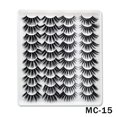thumbnail image 1 of False Eyelashes Faux Mink Lashes 20 Pairs Long Dramatic Fluffy Volume Natural Fake Eyelashes Value Pack MC-15, 1 of 5