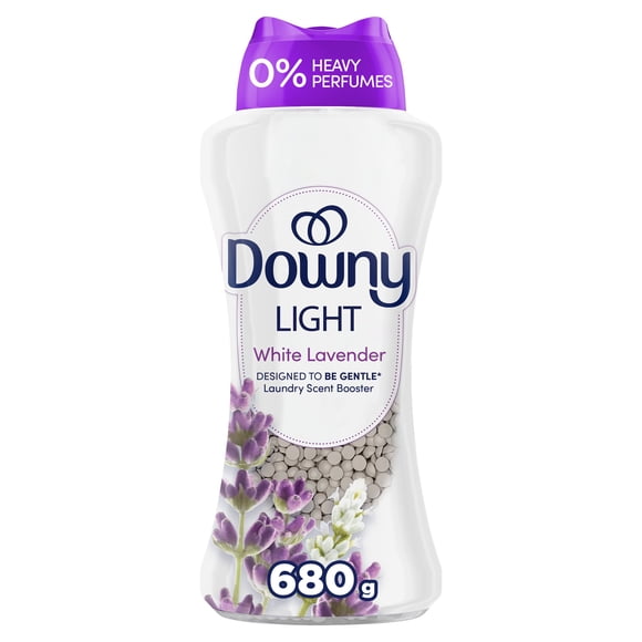 Downy Light Laundry Scent Booster Beads, White Lavender Scent, In-wash fabric beads designed to be gentle with a light boost of scent, No Heavy Perfumes