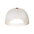 thumbnail image 2 of Richardson Low Pro Trucker Cap, M-L, Heather Grey-Birch-Cardinal, 2 of 2