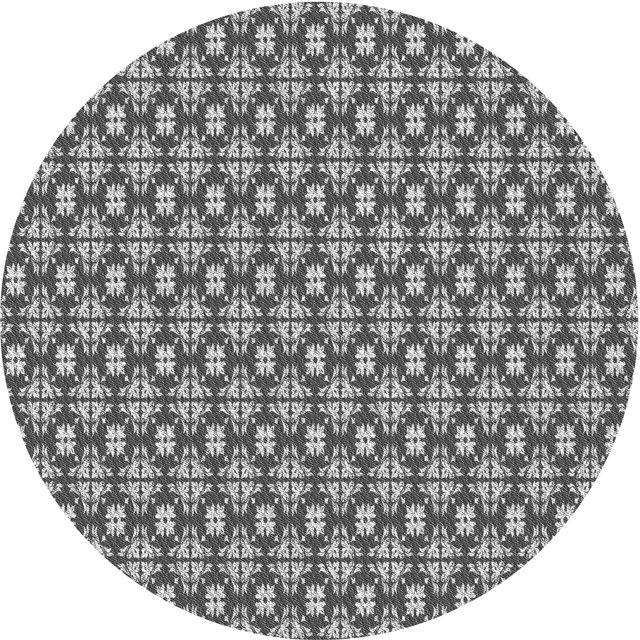 Ahgly Company Tapis Rond Lavable en Machine Intérieur Transitionnel Gris Nuage Gris, 5 Pieds Rond