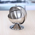 thumbnail image 4 of Stainless Steel Multipurpose Sugar Bowl with Roll Top Seasoning containers Creative Storage Sugar Bowl with Roll Top Stainless Steel Spherical Sugar Jar, 4 of 9