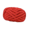 thumbnail image 4 of Tnarru Chunky Wool Yarn Jumbo Yarn Washable Hand Knitting DIY Weight Yarn Bulky Yarn for Tapestry Bed Fence Throw Rug Making Red, 4 of 8