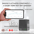 thumbnail image 2 of Ecosense EcoQube Digital Radon Detector - Continuous Short & Long Term Monitoring, Remote Data Access, IFTTT Compatible, 2 of 7