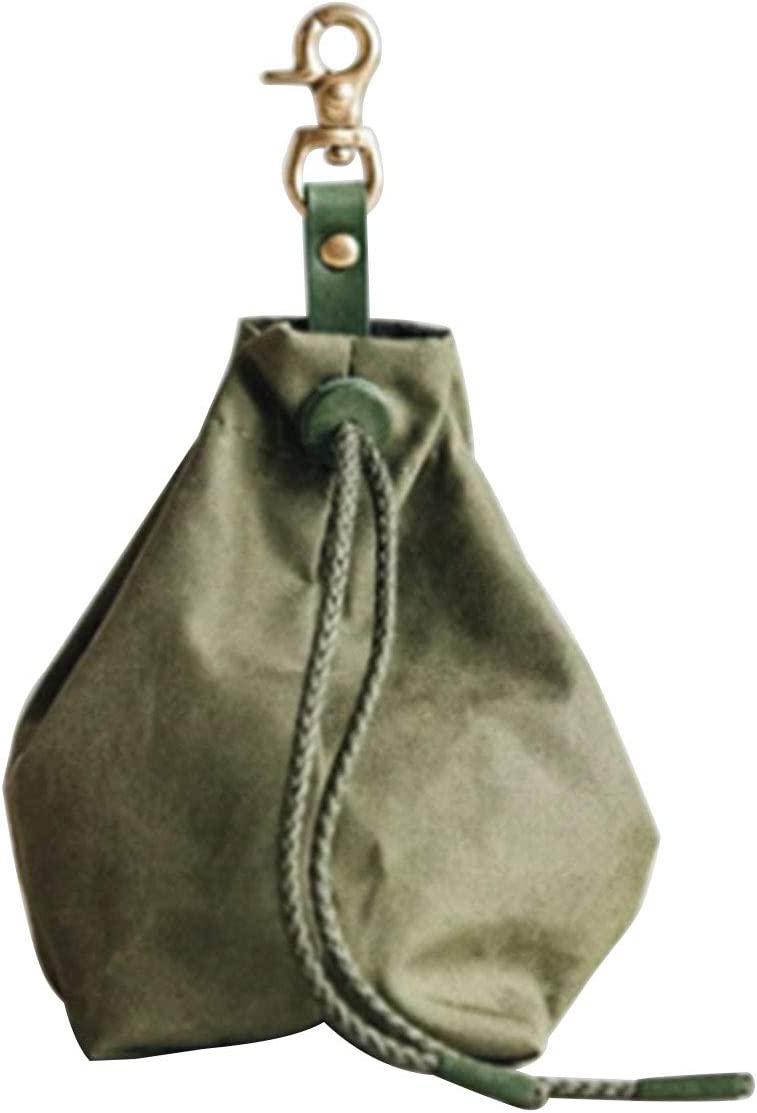 Nvzi Portable Dog Treat Pouch Bags for Training, Treat Bags for Dog Leash, Snack Bag Food Treat Storage Holder with Clip (Green)