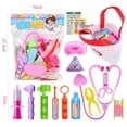 thumbnail image 1 of PENGXIANG Ensemble de Jeu de Docteur pour Enfants 16 Pcs Ensemble de Docteur pour Jeu d'Imitation avec Sac de Rangement et Stéthoscope Électronique pour Enfants de 3 Ans et Plus, 1 of 6