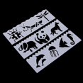 thumbnail image 2 of Rongfmy 8 Journal Drawing Template Stencils Set Scrapbooking DIY Card Animal, 2 of 9