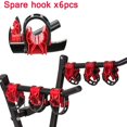 thumbnail image 4 of Ensemble de 6 Pcs Support de Voiture Bicyclette VUS Support de Coffre de Véhicule Porte-Vélo Support d'Attelage Support de Rangement Porte-Accessoires Crochets de Rechange avec Supports, Modèle B, 4 of 7