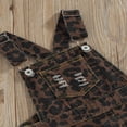 thumbnail image 4 of Toddler Girls Summer Sling Jumpsuit Sleeveless Solid Color/Leopard Print Suspender Shorts, 4 of 7