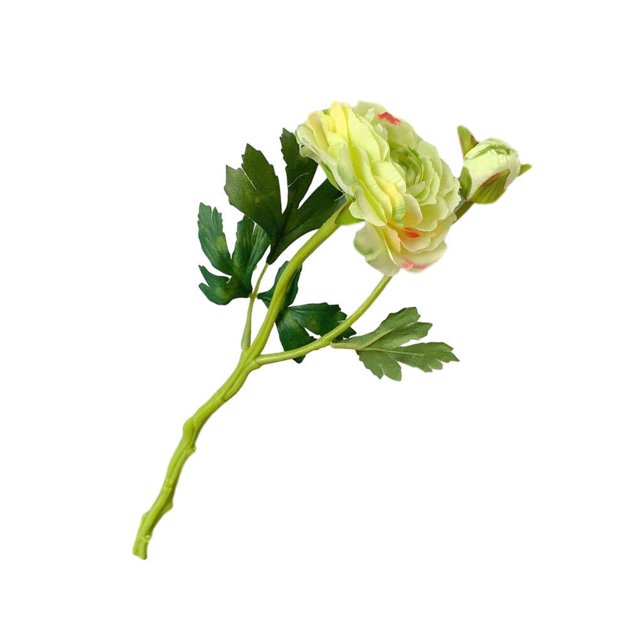 Baohd 2-head Artificial Camellia Bouquet Simulation Flower Table Centerpiece artificial Floral Decor, Green