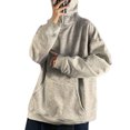 thumbnail image 3 of LUXUR Hommes Manches Longues Casual Hiver Sweat-Shirt Gris S, 3 of 3