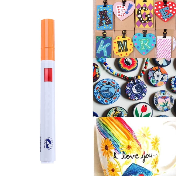 Giyblacko Back To School Supplies Sale Oil Based Paint Pen Permanent Paint Marker Quick Dry Waterproof Paint 12 For Rock Painting Glass Fabric Ceramic Wood Metal Mug 5ml