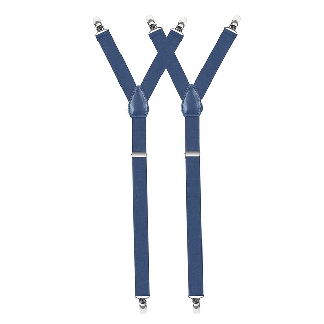 Hold'Em Improved Shirt Stays for Men Adjustable Elastic Y-style-Denim