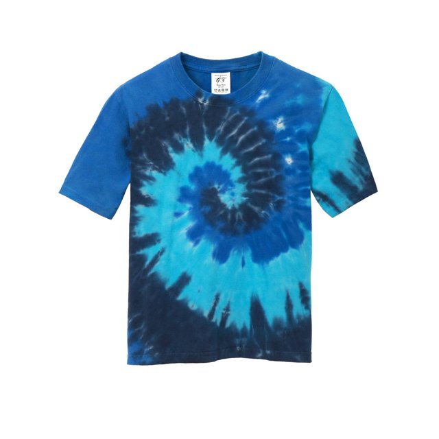 Gravity Threads Youth Tie-Dye Short-Sleeve T-Shirt - Ocean Rainbow - X-Small