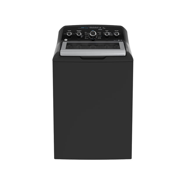 GE Laveuse à Chargement par le Haut de 4,9 Pi3 en Gris Diamant, Modèle GTW491BMRDG, Comprenant 13 cycles de Lavage pour des options de Nettoyage Polyvalentes, un cycle Froid Plus pour une performance d'Eau Froide Améliorée et une option de Remplissage en Profondeur pour des Niveaux d'Eau Personnalisables. Comprend un Agitateur durable à Double Action pour un Nettoyage en Profondeur Mais Doux. la Laveuse Présente une Finition Gris Diamant Élégante et un Panneau de Commande Convivial avec Plusieurs Réglages.