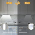 thumbnail image 2 of Lumière DEL pour Garde-Robe avec Détecteur de Mouvement, Lumière DEL Rechargeable à Intensité Réglable de 12 Pouces pour sous Armoire de Cuisine, Éclairage Sans Fil Magnétique sous Comptoir pour Armoire de Bureau, Escaliers, Garage, 2 of 8