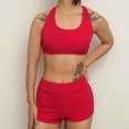 thumbnail image 4 of Cameland Fashion Women's Sexy Hanging Neck Swimsuit Set Solid Color Split Swimsuit Two Piece Set, 4 of 5