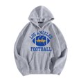 thumbnail image 1 of WEAIXIMIUNG Chandail en Molleton Surdimensionné pour Femmes Plus 3TG Sweat à Capuche Décontracté Col Rond Imprimé Lettre Football de Ville, 1 of 3
