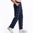 thumbnail image 1 of asjyhkr Mens Pajama Pants Drawstring Elastic Waist Lightweight Lounge Trousers with Pockets, 1 of 6
