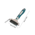 thumbnail image 3 of Pet Double-Sided Dematting Comb, Dog Undercoat Rake & Pet Deshedding Tool for Cat Grooming, Safe Edge Deshedding Comb with Ergonomic Handle for Mat Removal, Pet Grooming Comb for Long Short Hair, Gre, 3 of 6