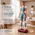 thumbnail image 3 of Lifepro Waver Vibration Plate Machine 200W, 330 lbs Capacity, 99 Speeds Fitness Platform, Red, 3 of 11