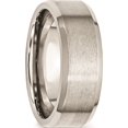 thumbnail image 4 of JbSP- Stainless Steel Flat Beveled Edge 8mm Brushed and Polished Band, 4 of 6