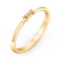 thumbnail image 3 of East-West Stackable Baguette Ring in 10K Yellow Gold, 3 of 3