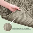 thumbnail image 5 of CHUN YI Anti-slip Bathroom Mat Absorbent Plush Polyester, 20"x32", Brown, 5 of 5