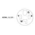 thumbnail image 2 of Leviton R10-00278-S00 30 Amp Flush Mount Dryer Outlet, 2 of 5