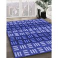 thumbnail image 3 of Ahgly Tapis Rectangulaire Lavable en Machine Bleu Ciel, 4 Pieds x 6 Pieds, 3 of 7