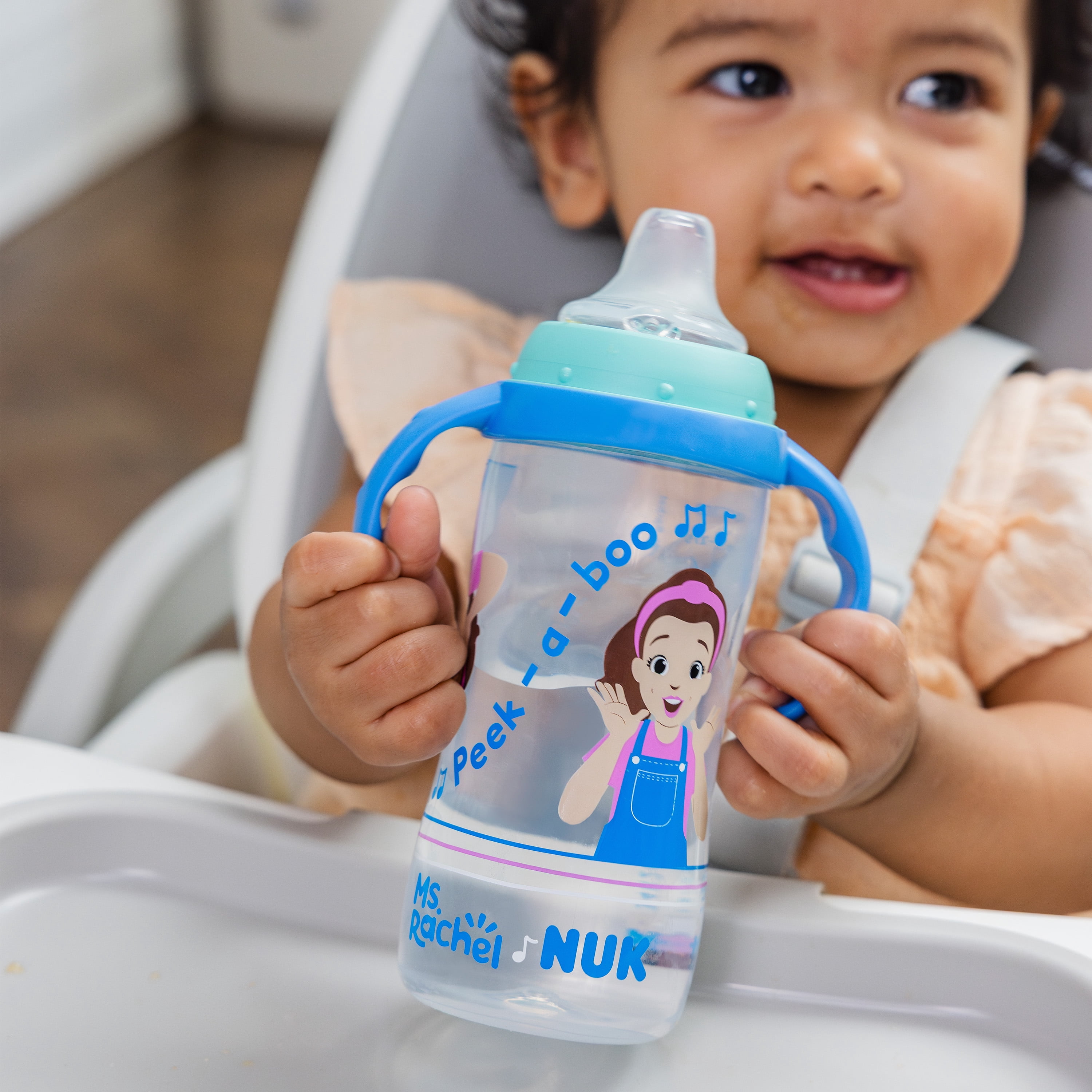 Gobelet d’apprentissage NUK Mme Rachel, 8+ mois, 300 ml (10 oz)