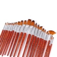 thumbnail image 4 of Ensemble de 24 Pinceaux Kit Artiste Professionnel Pinceau Rond avec Poils en Nylon Rouge Rétro, 4 of 8