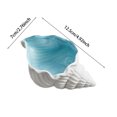 thumbnail image 2 of Conch Shaped Ceramic Jewelry Tray For Women Ocean Style Jewelry Dish Decorative Storage Rack For Home Metal 3 Tier Tray 3 Tier Wooden Shelf Window Frame Coffee Tray for Coffee Bar Large Cute Items, 2 of 3