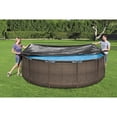 thumbnail image 3 of Bestway Flowclear 12 Foot Round Pool Cover w/ Drain Holes for Above Ground Pools, 3 of 9