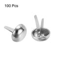 thumbnail image 3 of Unique Bargains 15x20mm Mini Brads Round Paper Fasteners for Art Crafting, Silver Tone 100pack, 3 of 5
